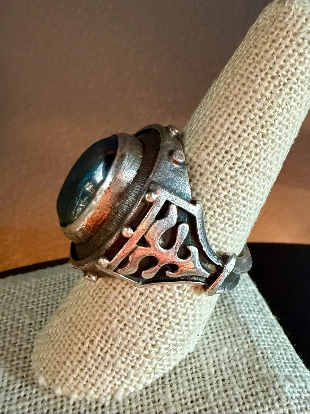 Heidi Nahser Fink Handcrafted Sterling Silver Statement Size 9 Ring